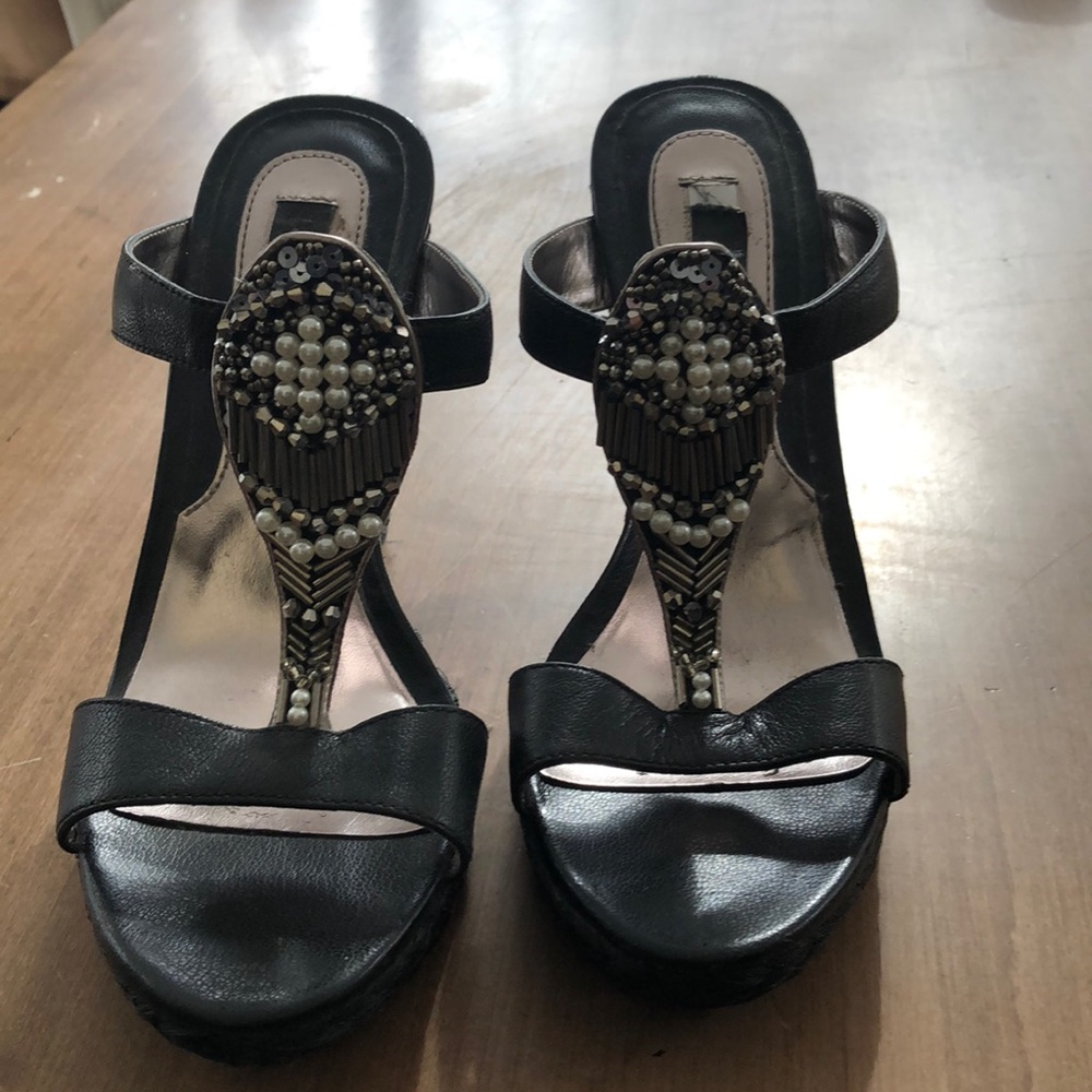 White House Black Market wedge-heeled sandals